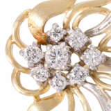 Brooch "Bouquet" with diamonds together ca. 0,5 ct, - фото 3