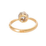 Solitaire ring with diamond of approx. 0.6 ct, - Foto 3