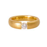 Solitaire ring with diamond of 0.5 ct (engraved), - photo 2
