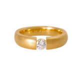 Solitaire ring with diamond of 0.5 ct (engraved), - Foto 2