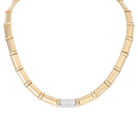 WEMPE necklace with 35 diamonds total approx. 0.5 ct, - фото 1
