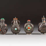 VIER SNUFFBOTTLES - Foto 1