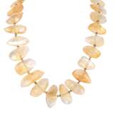 Necklace of baroque faceted citrines - фото 1