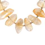 Necklace of baroque faceted citrines - фото 2