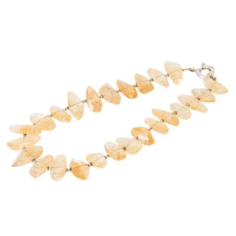 Necklace of baroque faceted citrines - фото 3