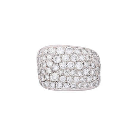 GÜNTER KRAUSS ring with ca. 72 diamonds total ca. 4,2 ct, - фото 2