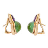 JACOBI earrings with fine tourmaline and amethyst, - photo 3