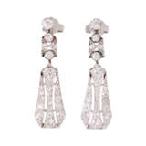 Art Deco earrings with diamonds total ca. 1,4 ct, - photo 1