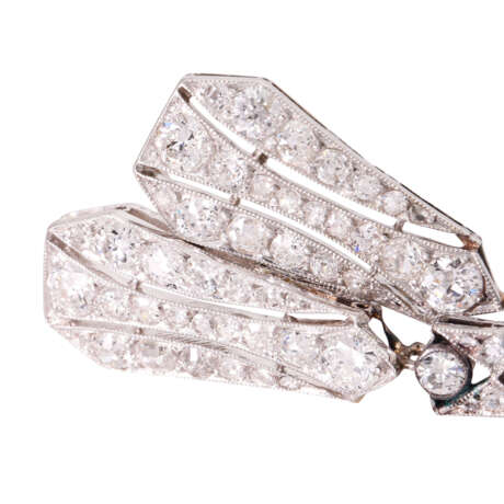Art Deco earrings with diamonds total ca. 1,4 ct, - фото 4
