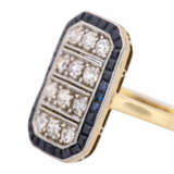 Art deco ring with 12 old cut diamonds total ca. 0,3 ct - Foto 3