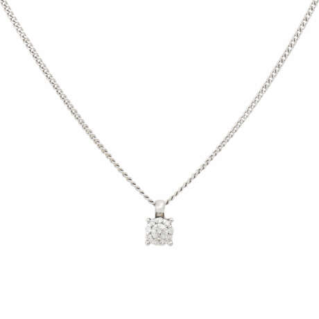 Pendant with diamonds of total approx. 0.18 ct, - photo 2