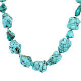 Chain made of turquoise with matrix, - photo 2