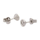 Solitaire stud earrings with diamonds total approx. 0.5 ct, - Foto 3