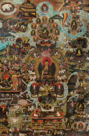 THANGKA MIT SHAKYAMUNI - Foto 1