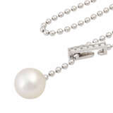 GELLNER necklace with South Sea pearl and diamonds totaling approx. 0.18 ct, - фото 4