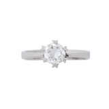 Ring mit Brillant Solitaire ca. 0.80 ct, - photo 2