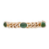 Bracelet with green tourmaline cabochons, - photo 1