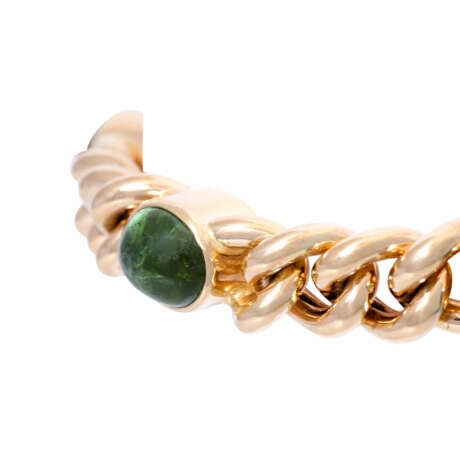 Bracelet with green tourmaline cabochons, - photo 3