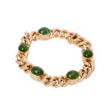 Bracelet with green tourmaline cabochons, - photo 4