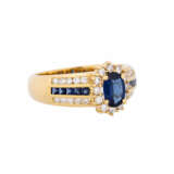 Ring with sapphires and diamonds - Foto 1