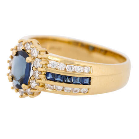 Ring with sapphires and diamonds - Foto 3