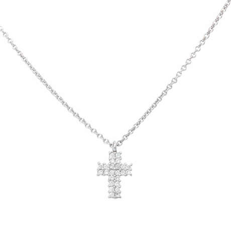 WEMPE necklace and cross pendant with diamonds - photo 2