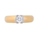 Spannring mit Brillant Solitaire approx. 0.70 ct, - photo 2