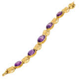 Bracelet with 5 oval amethysts, - Foto 5