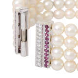 4 row pearl bangle, - photo 4