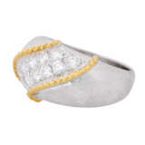 Ring with diamonds of total approx. 0,72 ct (engraved), - фото 4