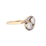 Art Deco ring with old cut diamonds - photo 1