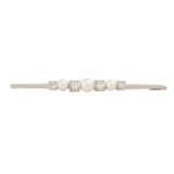 Brooch with 3 pearls and 4 diamonds of cca 0,5 ct, - фото 1