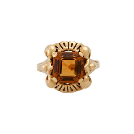 Ring with fine citrine, - photo 2