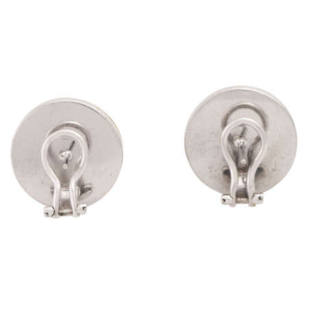 Ear clip studs with mabe pearls - фото 4