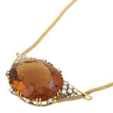 Necklace with large citrine - фото 4