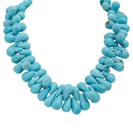 Chain from turquoise drops - Foto 1