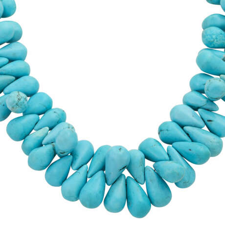 Chain from turquoise drops - photo 2