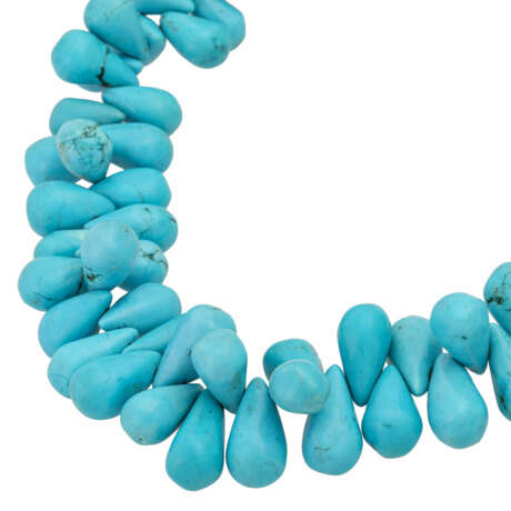 Chain from turquoise drops - photo 4