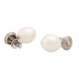 Earrings with pearls and diamonds - фото 3