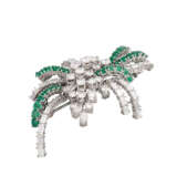 Brooch with emeralds and diamonds - Foto 4