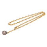 Y necklace with fine Tahitian pearl - Foto 3