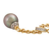 Y necklace with fine Tahitian pearl - Foto 5