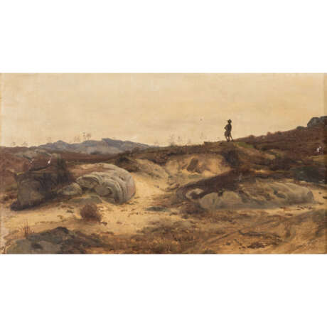 PAINTER OF THE XIX CENTURY "Wanderer in a dune landscape". - photo 4