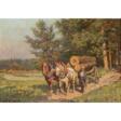 VAN DER VENNE, FRITZ (1873-1936) "Wagoner transporting wood". - Auktionspreise