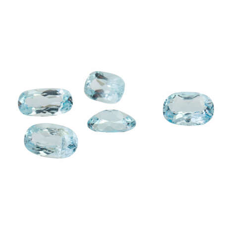 Set of 17 aquamarines together approx. 36,4 ct, - photo 2