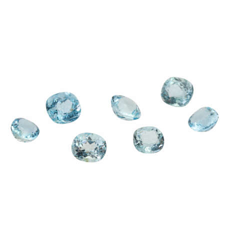 Set of 17 aquamarines together approx. 36,4 ct, - photo 4