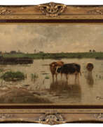 Fritz Grebe. Kühe am Ufer