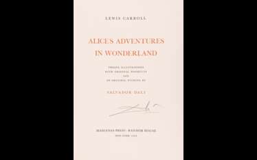 CAROLL (Lewis) – DALI (Salvador) – Alice's Adventures in Wonderland.