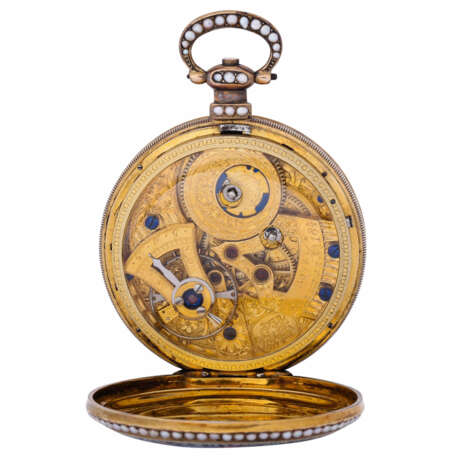 BOVET FLEURIER museum open pocket watch for Chinese market "Lion Hunt". Switzerland, 2nd half 19th c. - фото 3