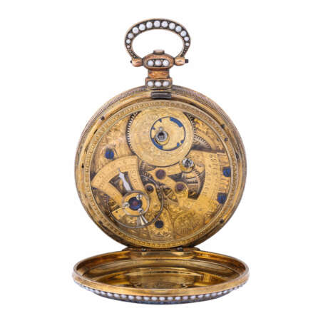 BOVET FLEURIER museum open pocket watch for Chinese market "Tiger Hunt". Switzerland, 2nd half 19th c. - фото 4